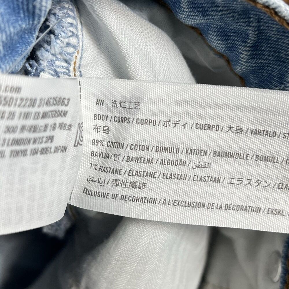 Abercrombie & Fitch Jeans Women’s 27 The Baggy Low Rise Denim Blue Medium Wash - Picture 11 of 12